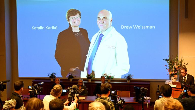 COVID vaccine scientists win Nobel Prize in medicine