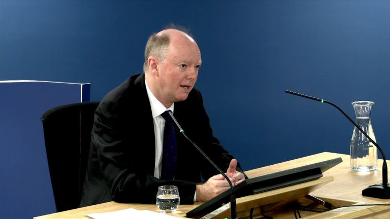 Sir Chris Whitty says COVID herd immunity was 'clearly ridiculous' and 'dangerous' policy